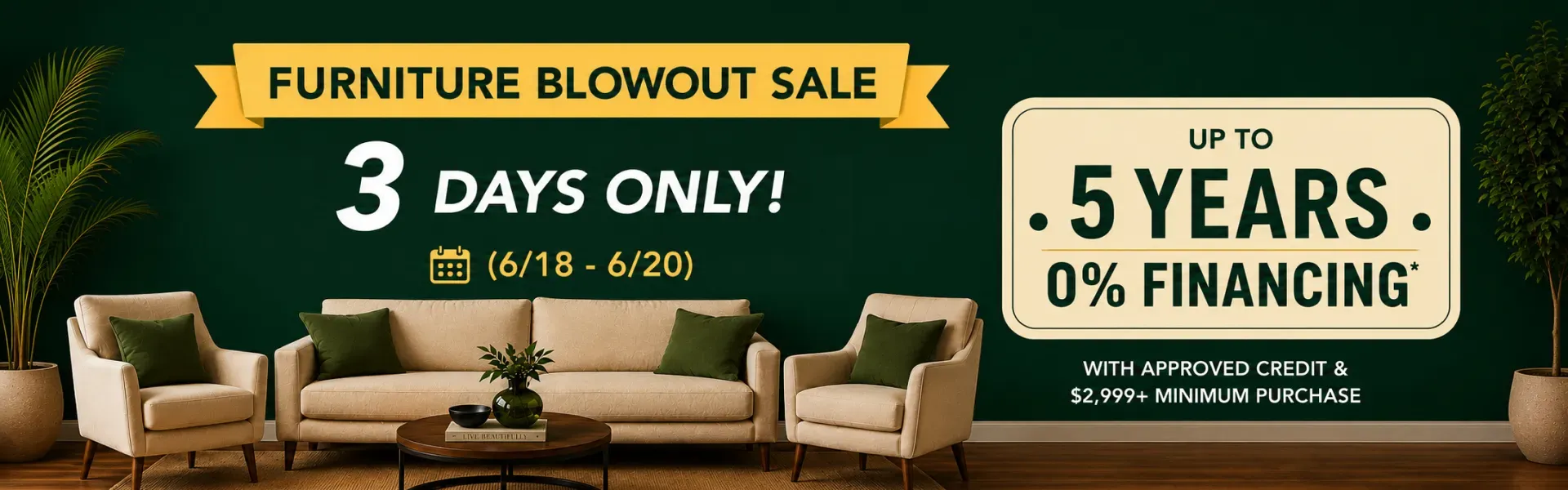 Furniture Blowout Sale! 